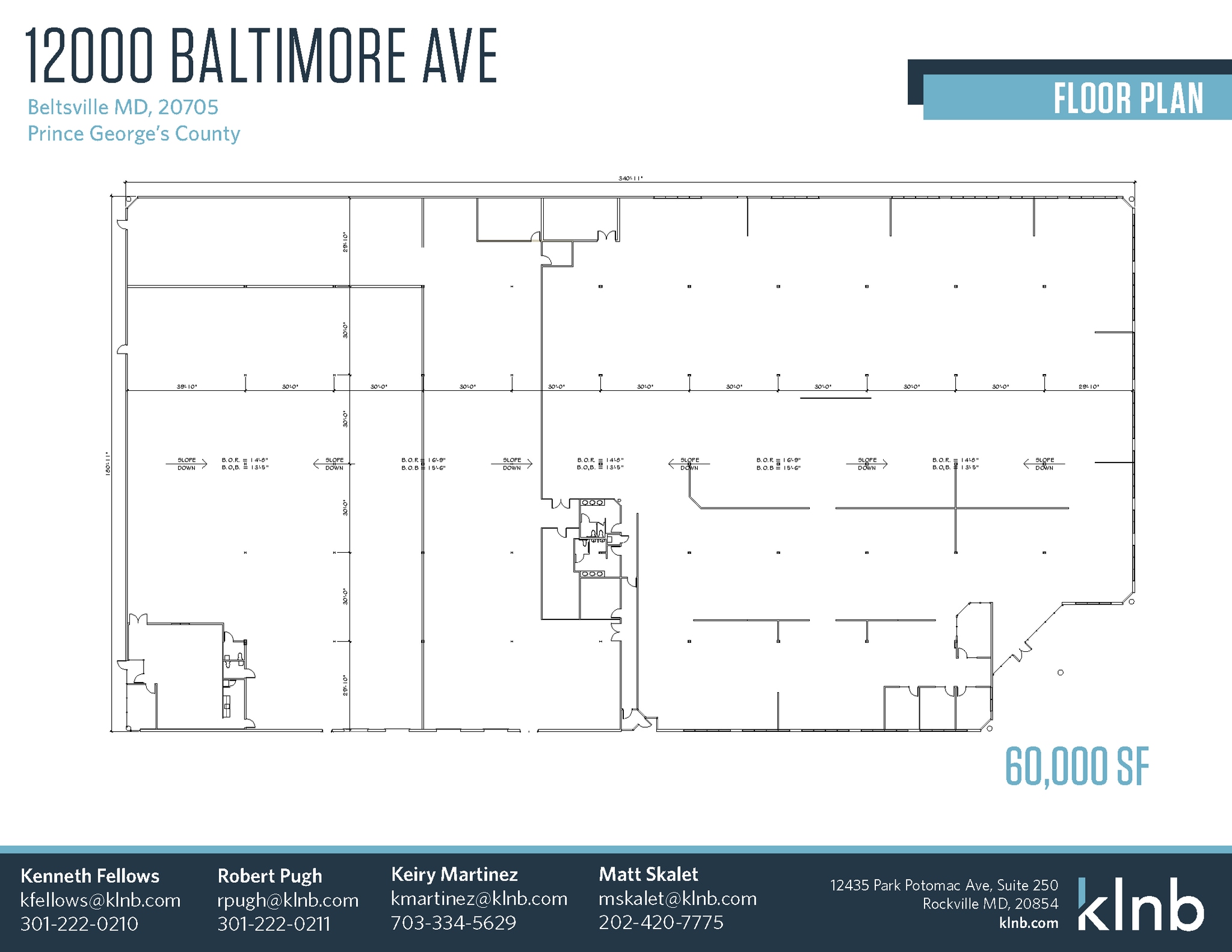 12000 Baltimore Ave, Beltsville, MD à louer Plan d’étage– Image 1 sur 1
