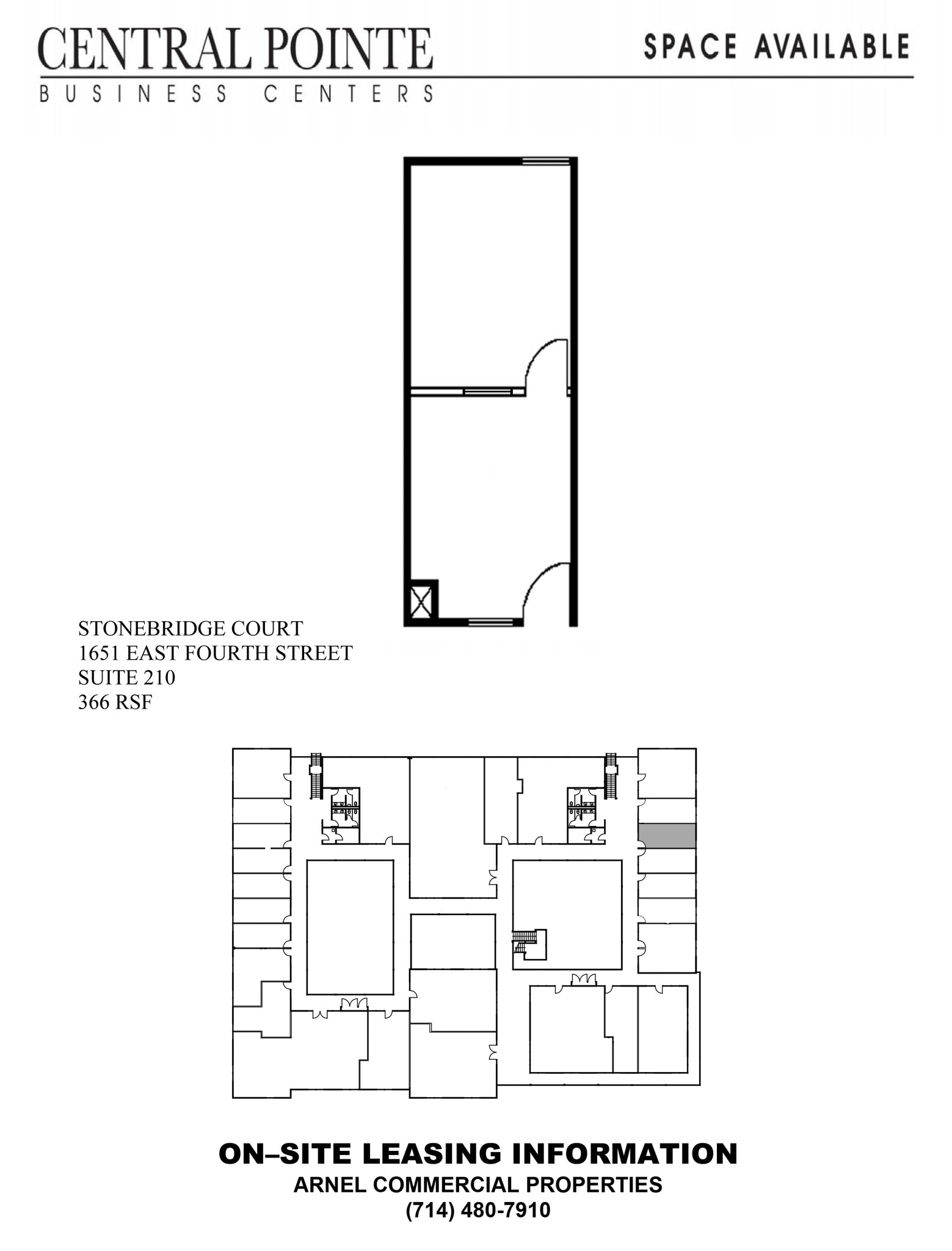 1651 E 4th St, Santa Ana, CA à louer Plan d’étage– Image 1 sur 1