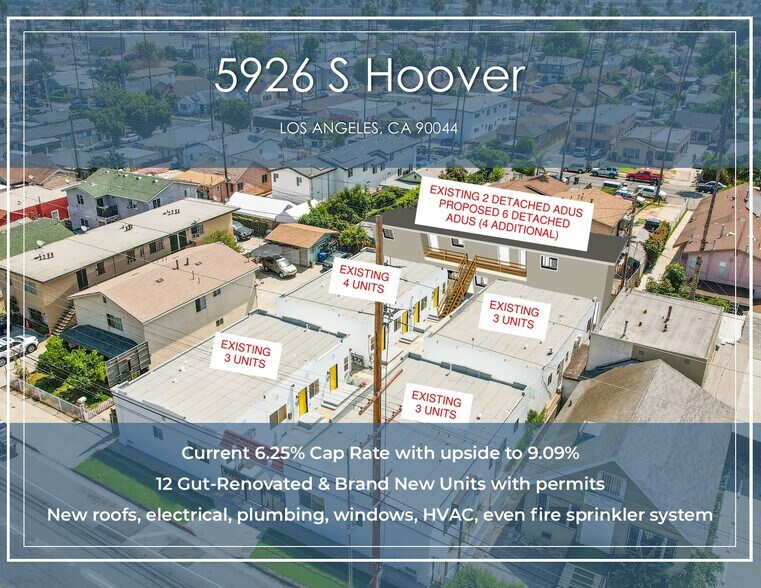 5926 S Hoover St, Los Angeles, CA à vendre - Photo de l’immeuble – Image 1 sur 27