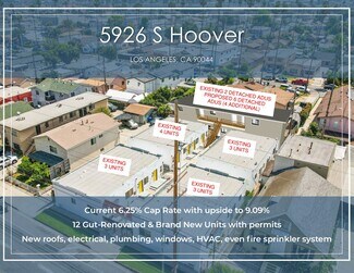 Plus de détails pour 5926 S Hoover St, Los Angeles, CA - Logement à vendre