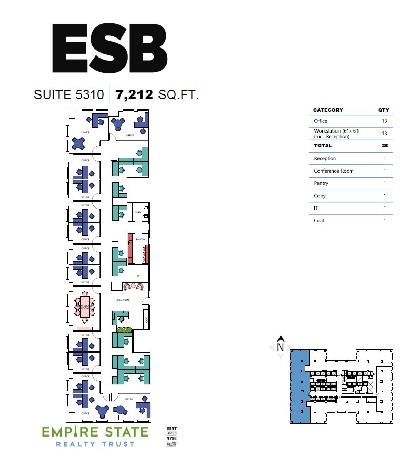 350 Fifth Ave, New York, NY à louer Plan d’étage– Image 1 sur 4