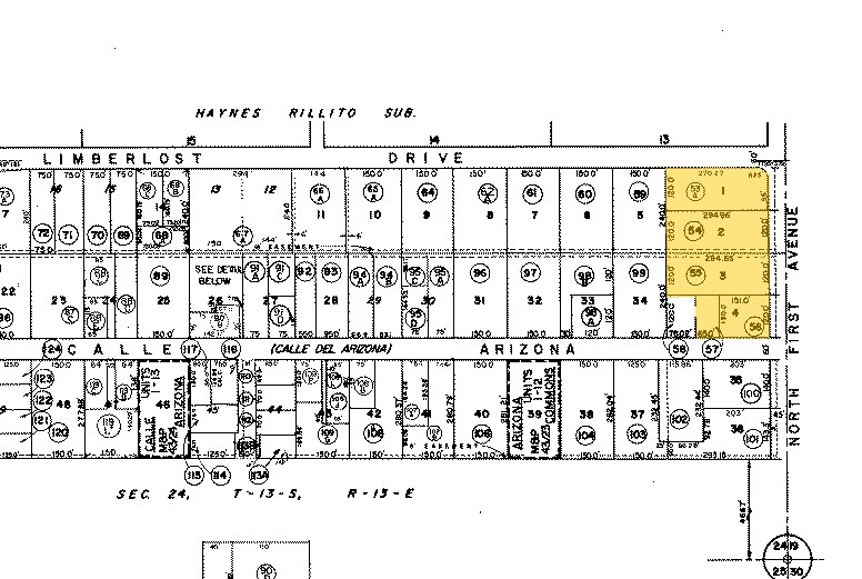 4101 N 1st Ave, Tucson, AZ à vendre - Plan cadastral – Image 2 sur 4