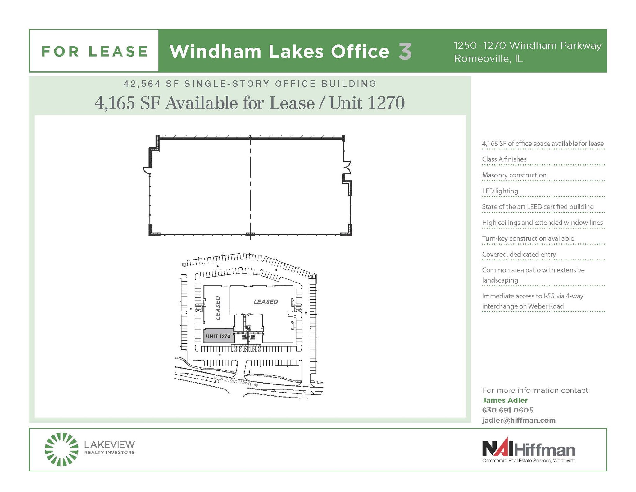 1250 Windham Pky, Romeoville, IL à louer Plan d’étage– Image 1 sur 1