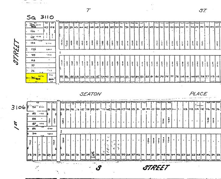 1821 1st St NW, Washington, DC à louer - Plan cadastral – Image 2 sur 6