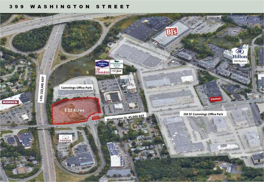 399 Washington St, Woburn, MA à louer - Aérien – Image 1 sur 5