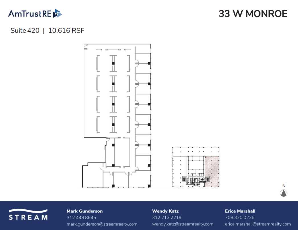 33 W Monroe St, Chicago, IL à louer Plan d’étage– Image 1 sur 1