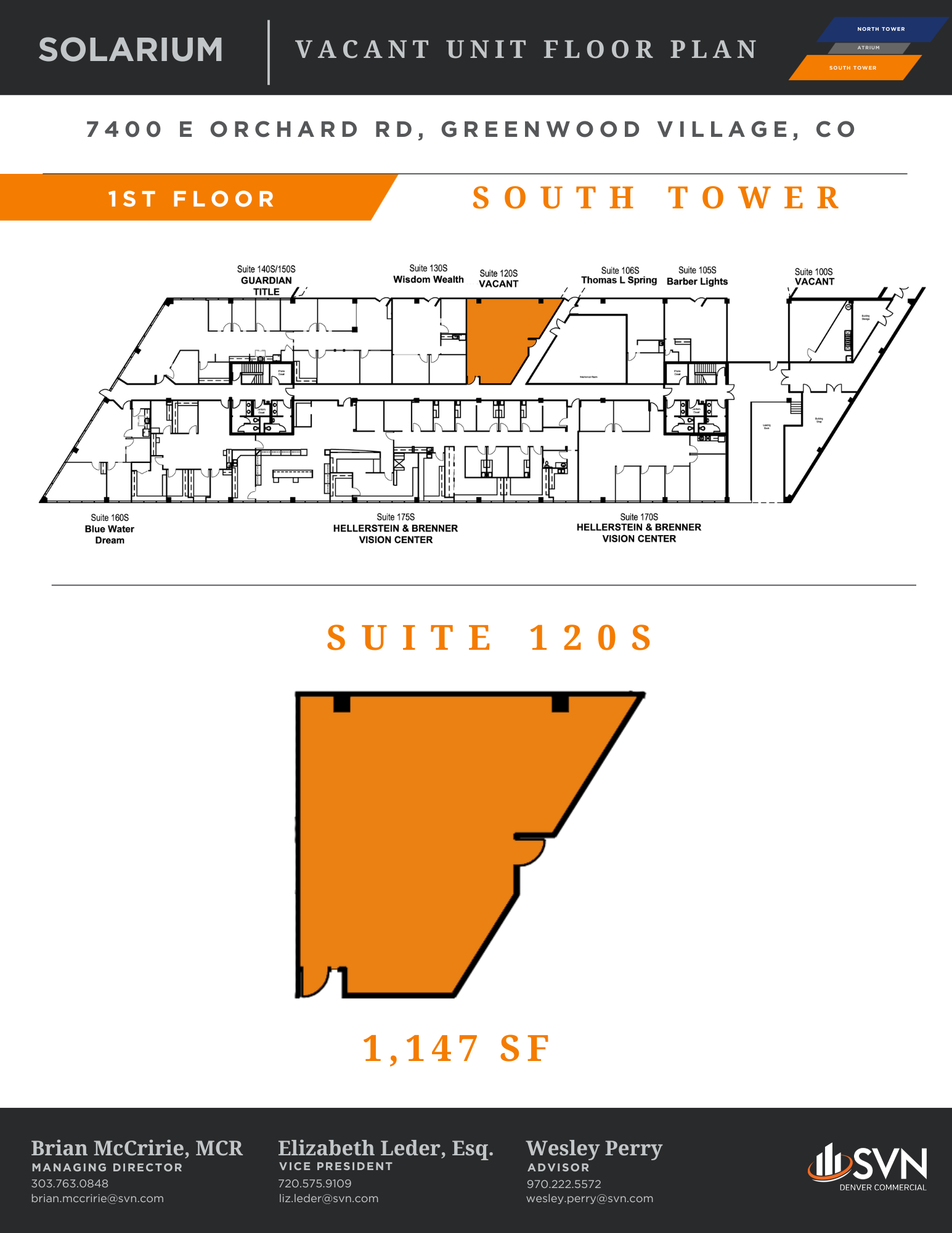 7400 E Orchard Rd, Greenwood Village, CO à louer Plan d’étage– Image 1 sur 1