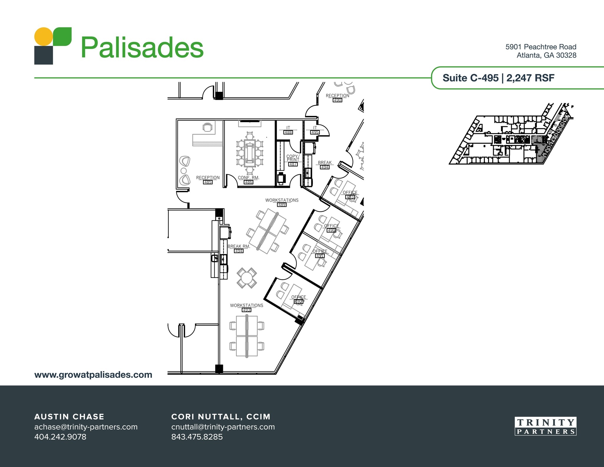 5901 Peachtree Dunwoody Rd NE, Atlanta, GA à louer Plan de site– Image 1 sur 1