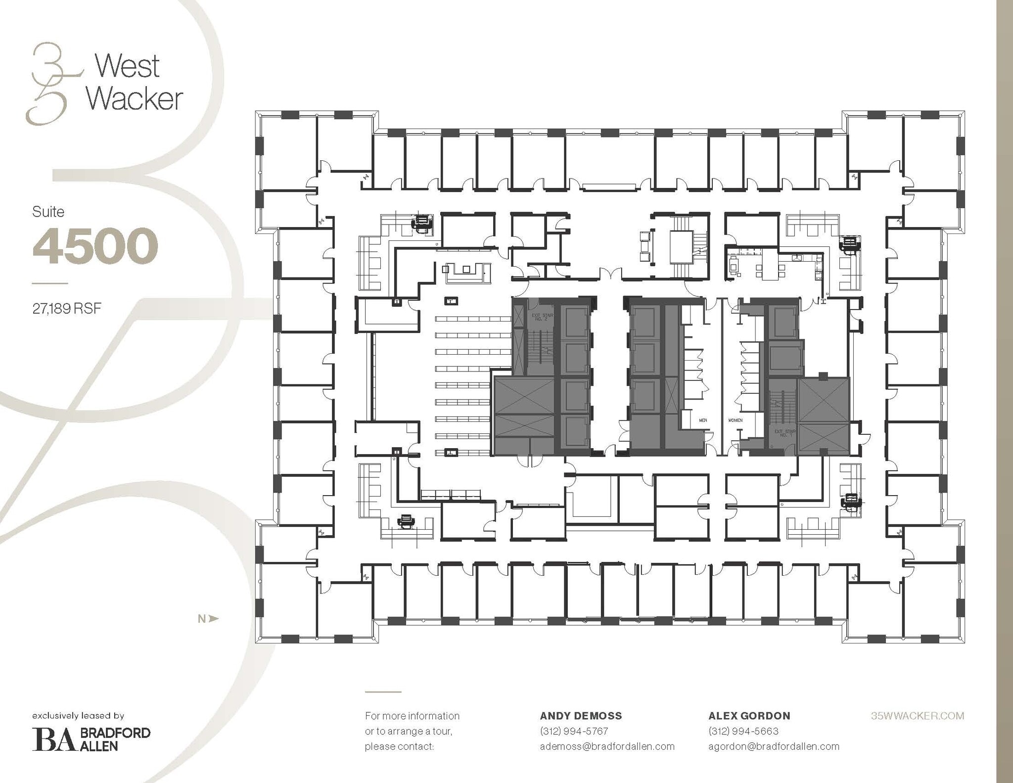 35 W Wacker Dr, Chicago, IL à louer Plan d’étage– Image 1 sur 5
