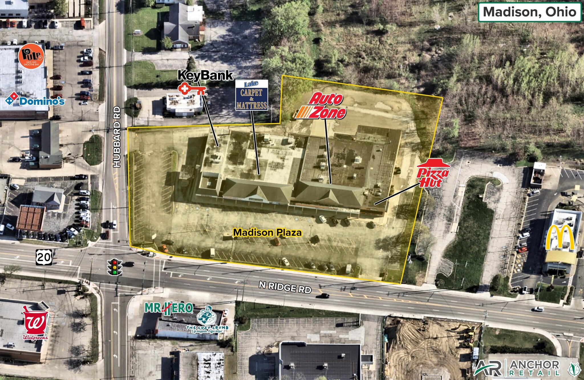 6640-6666 N Ridge Rd, Madison, OH à louer Aérien– Image 1 sur 4