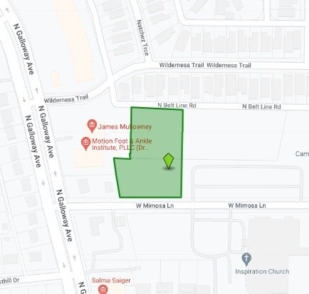 100 W Mimosa Ln, Mesquite, TX à vendre - Plan cadastral – Image 2 sur 2