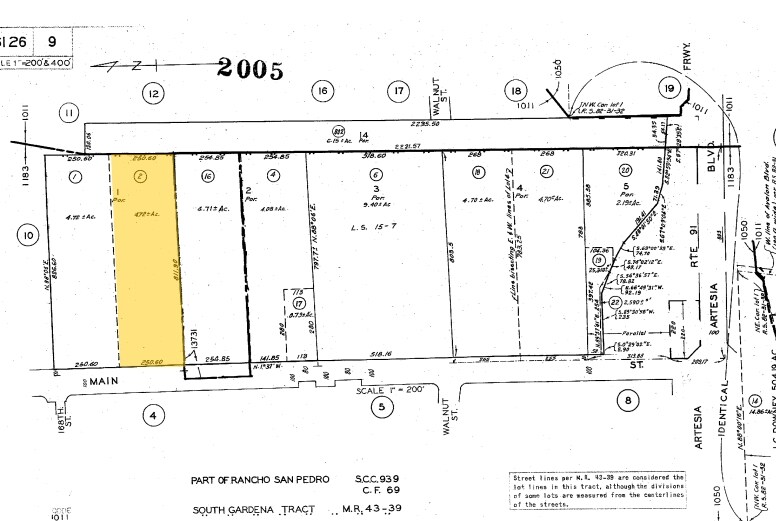 16820-16900 S Main St, Gardena, CA à louer - Plan cadastral – Image 3 sur 28
