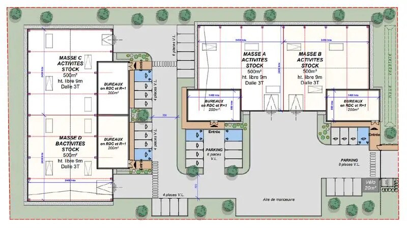 Local d'activités dans Genas à vendre - Plan de site – Image 2 sur 3