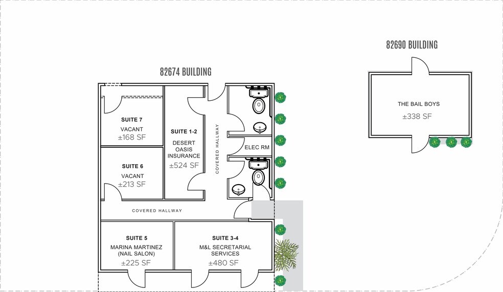 82674-82690 Highway 111 portefeuille de 2 biens à vendre sur LoopNet.fr - Plan d’étage – Image 2 sur 2