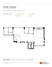 3550 N Central Ave, Phoenix, AZ à louer Plan d’étage– Image 1 sur 1