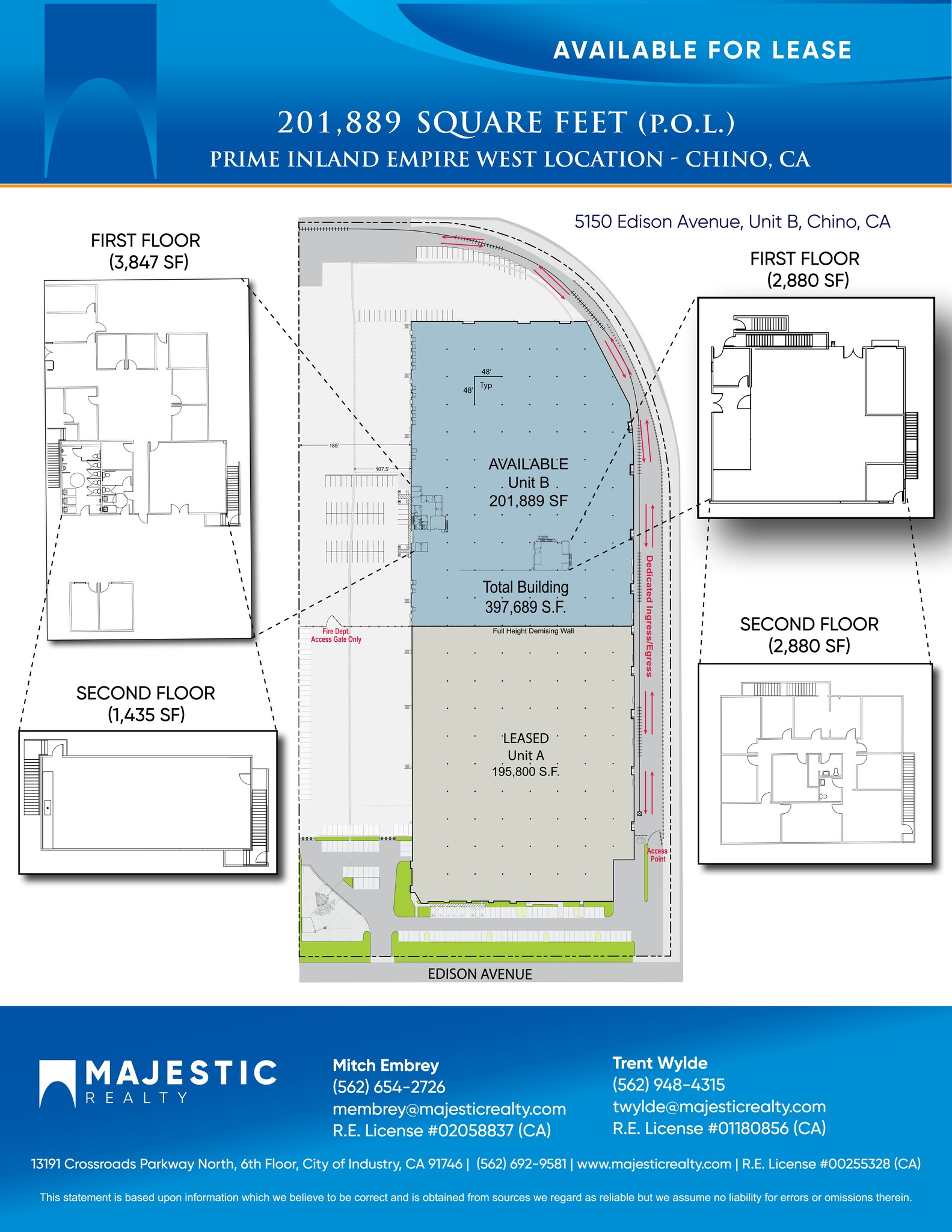 5150 Edison Ave, Chino, CA à louer Plan de site– Image 1 sur 1