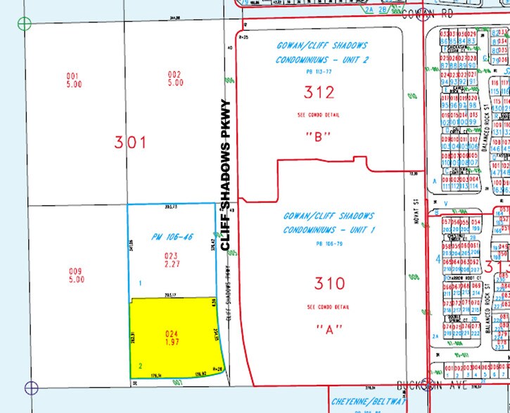 3425 Cliff Shadows Pky, Las Vegas, NV à louer - Plan cadastral – Image 2 sur 4