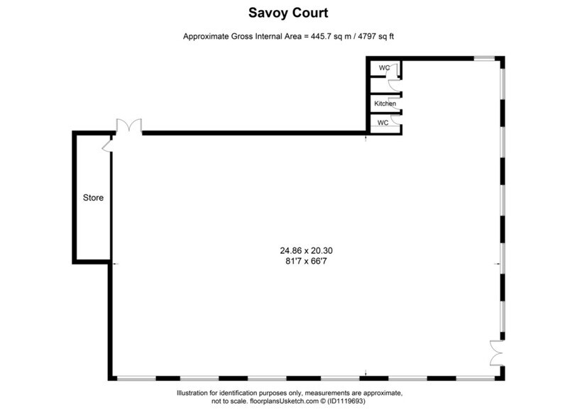 Town Ln, Newport à louer - Plan d’étage – Image 3 sur 4