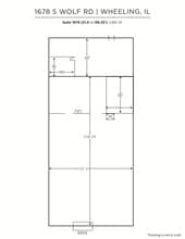 1666-1684 S Wolf Rd, Wheeling, IL à louer Plan d’étage– Image 1 sur 1