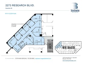 2273 Research Blvd, Rockville, MD à louer Plan d’étage– Image 1 sur 1