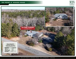 Plus de détails pour 150 and 151 Point O' woods Rd – Spécialisé à vendre, Williamsburg, VA