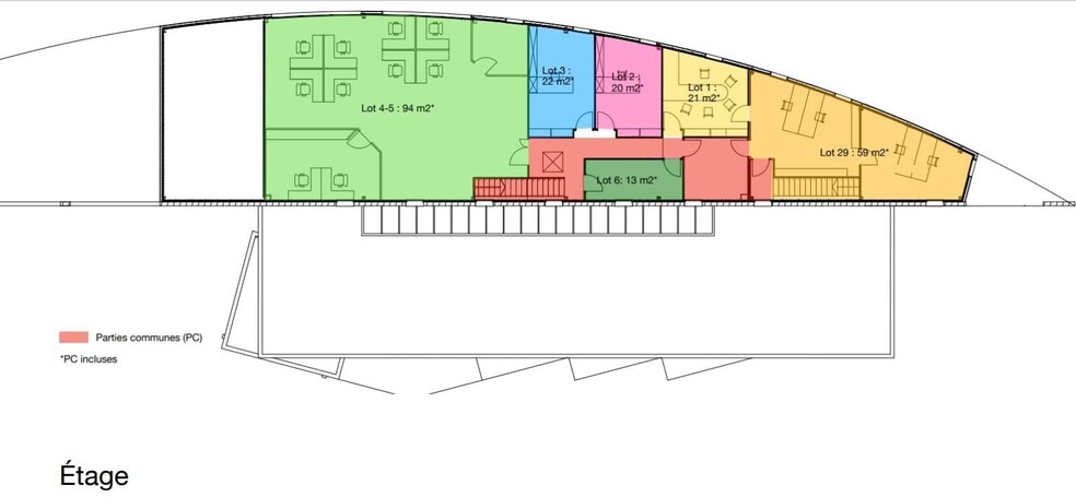 Bureau dans Lormont à louer - Plan d’étage – Image 3 sur 3