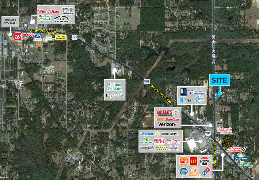 3700 Schillinger Rd N, Semmes, AL à vendre - Photo de l’immeuble – Image 2 sur 4