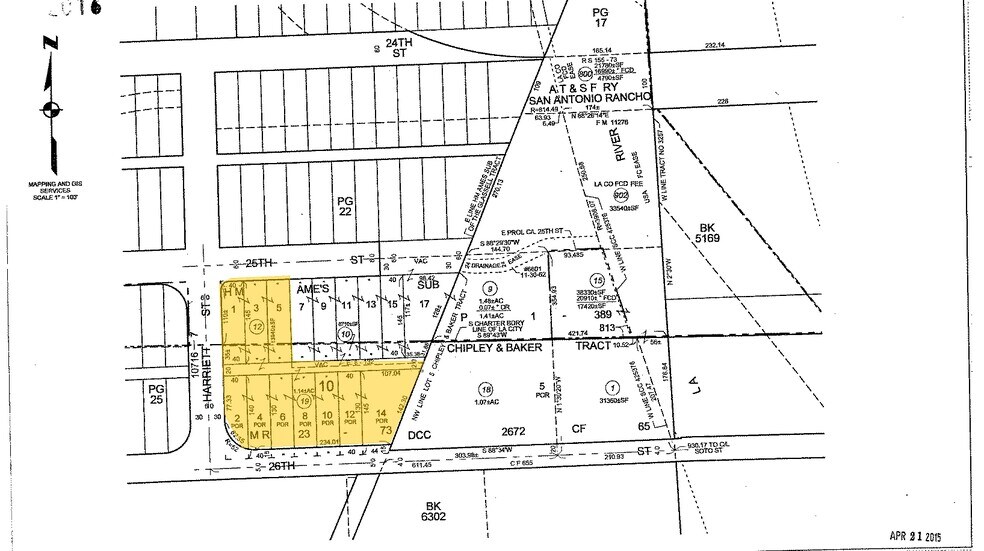 2590 Harriet St, Vernon, CA à louer - Plan cadastral – Image 2 sur 5