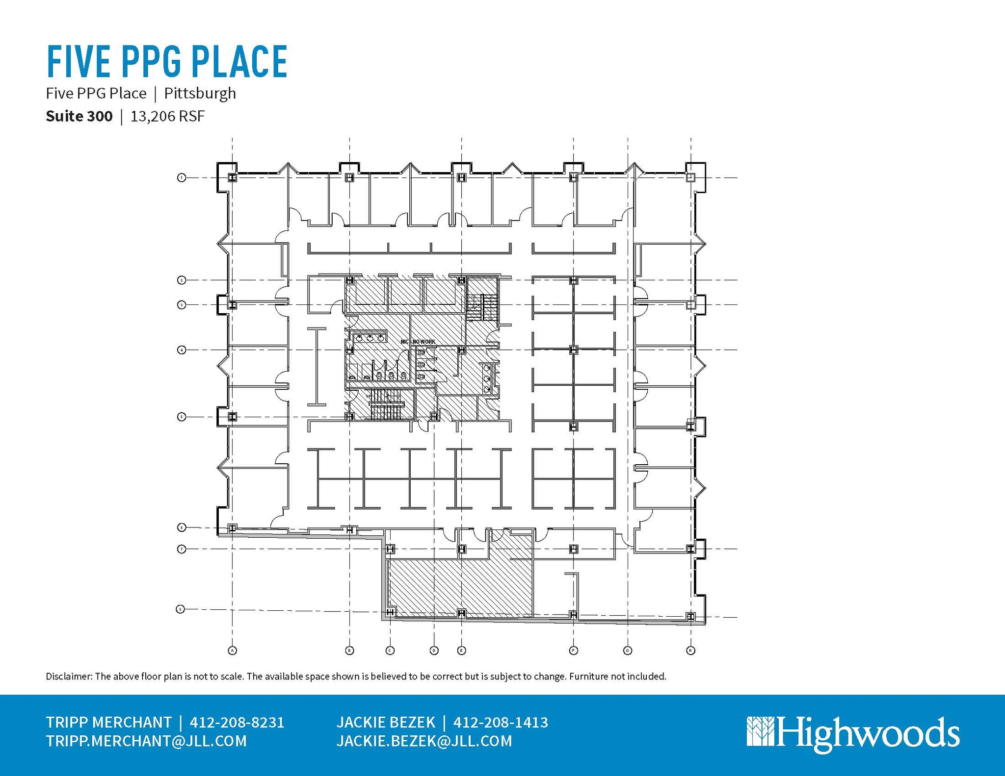 1 PPG Pl, Pittsburgh, PA à louer Plan d’étage– Image 1 sur 1