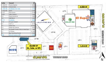 7520-7620 W Thomas Rd, Phoenix, AZ à louer Plan de site– Image 1 sur 1
