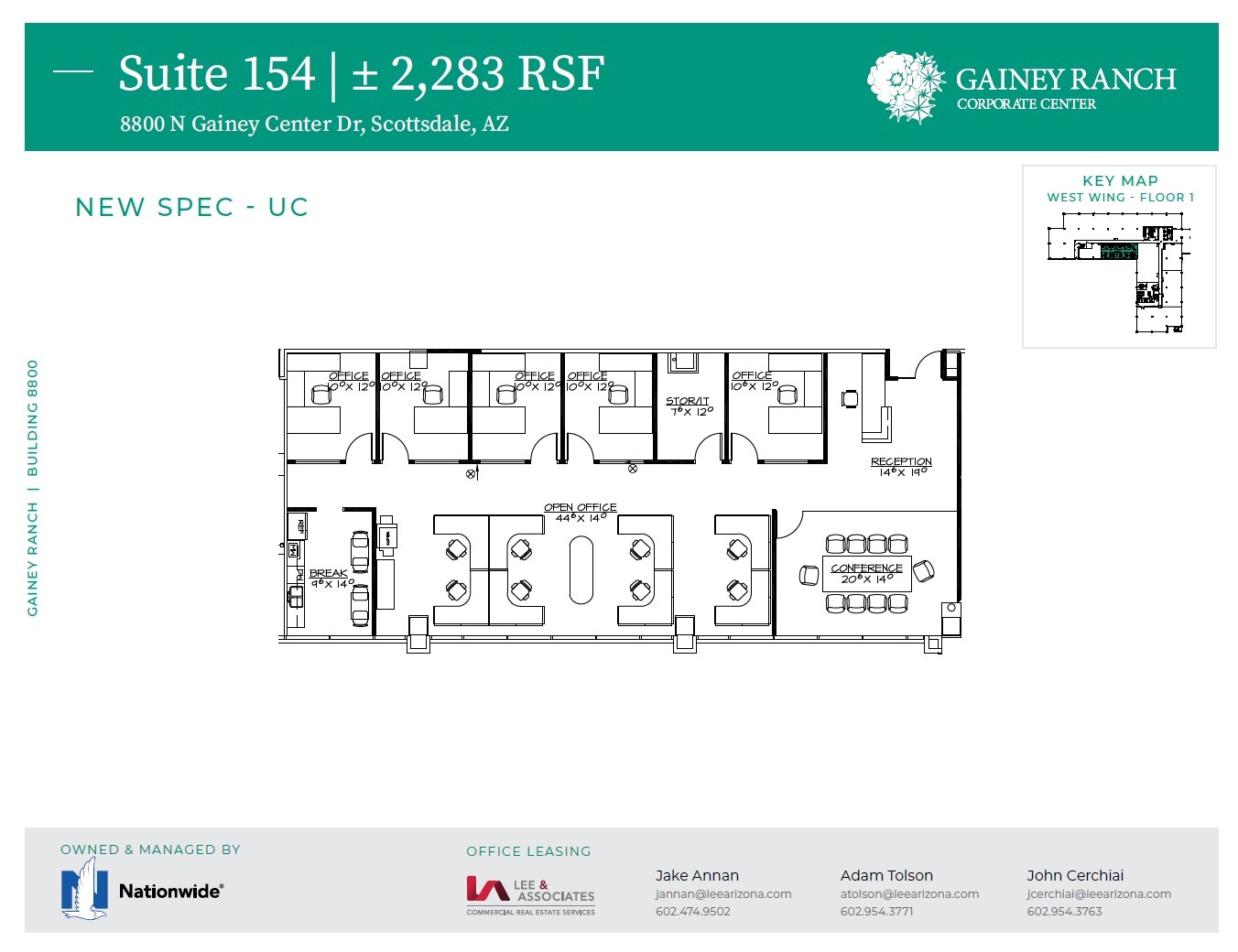 8800 N Gainey Center Dr, Scottsdale, AZ à louer Plan d’étage– Image 1 sur 1