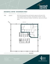 505 Burrard St, Vancouver, BC à louer Plan d’étage– Image 1 sur 1