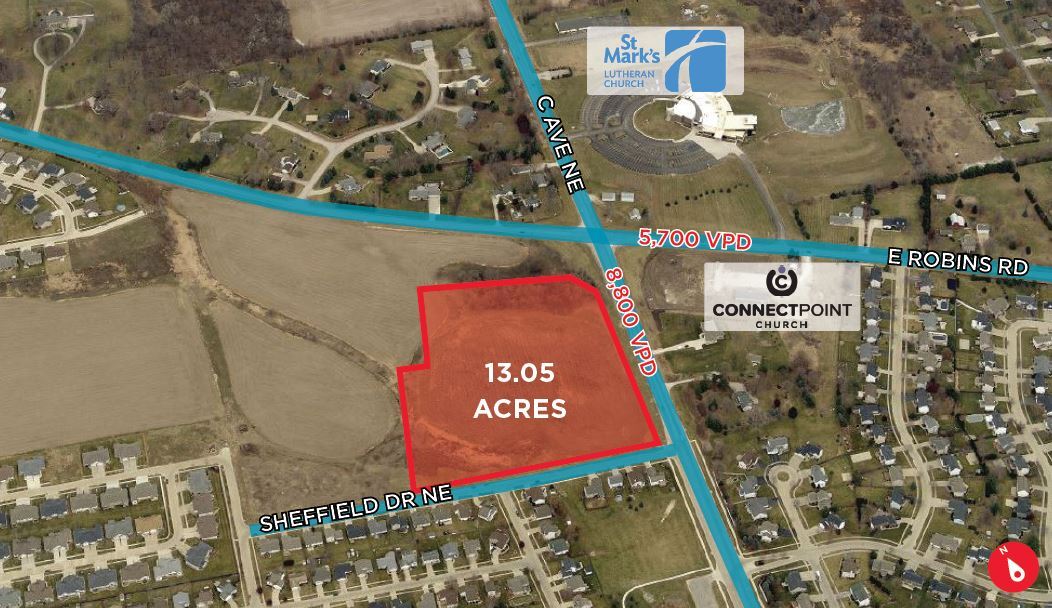 C Ave NE, Cedar Rapids, IA à vendre Aérien– Image 1 sur 2