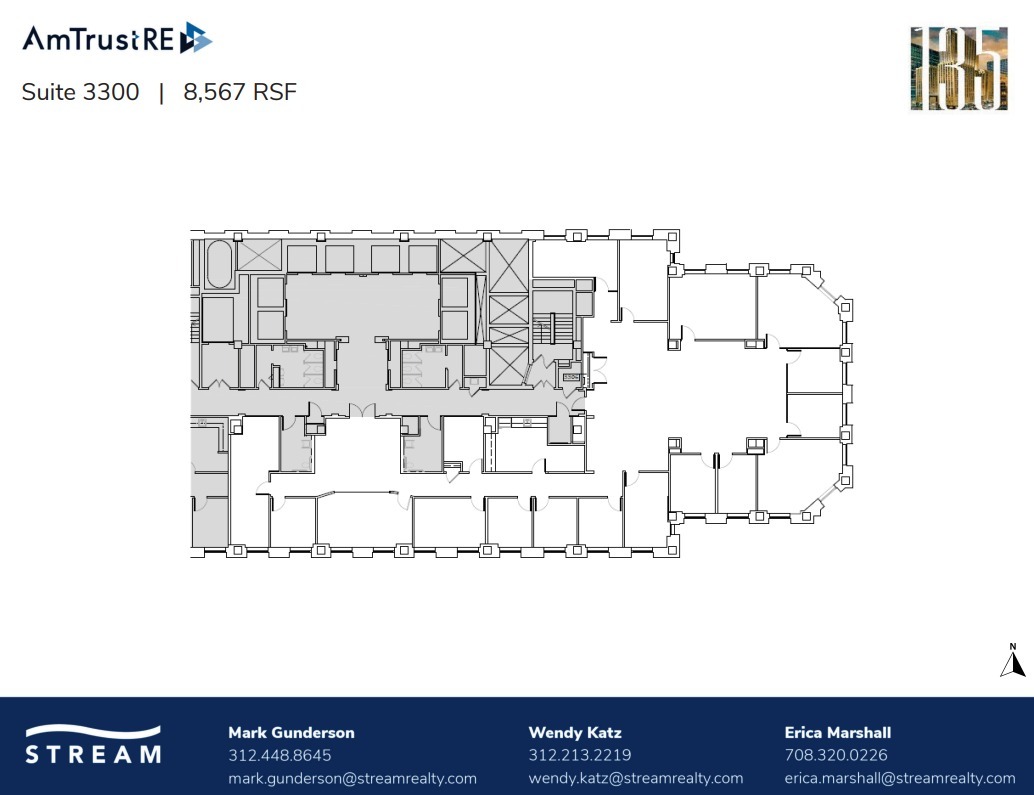 135 S LaSalle St, Chicago, IL à louer Plan d’étage– Image 1 sur 1