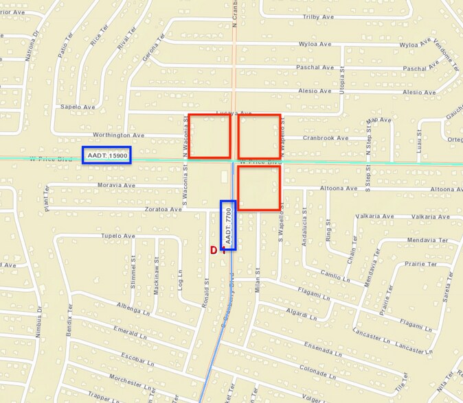 2850 W Price Blvd, North Port, FL à vendre - Plan cadastral – Image 2 sur 2