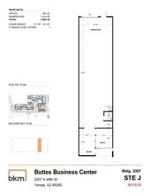 2105 S 48th St, Tempe, AZ à louer Plan d’étage– Image 1 sur 1