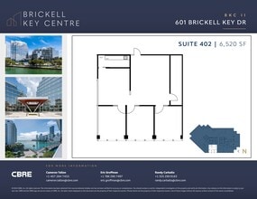 501 Brickell Key Dr, Miami, FL à louer Plan de site– Image 1 sur 2