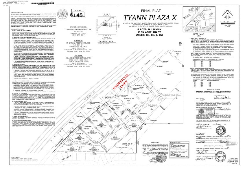 9175 N Owasso Expy, Owasso, OK à vendre - Plan de site – Image 3 sur 3