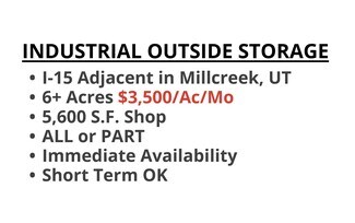 Plus de détails pour 179 W Central Ave, Salt Lake City, UT - Terrain à louer