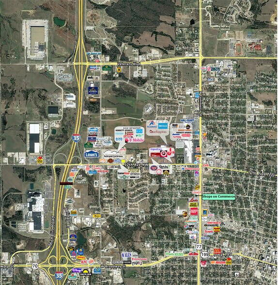 807 N Commerce St, Ardmore, OK à louer - Aérien – Image 3 sur 4