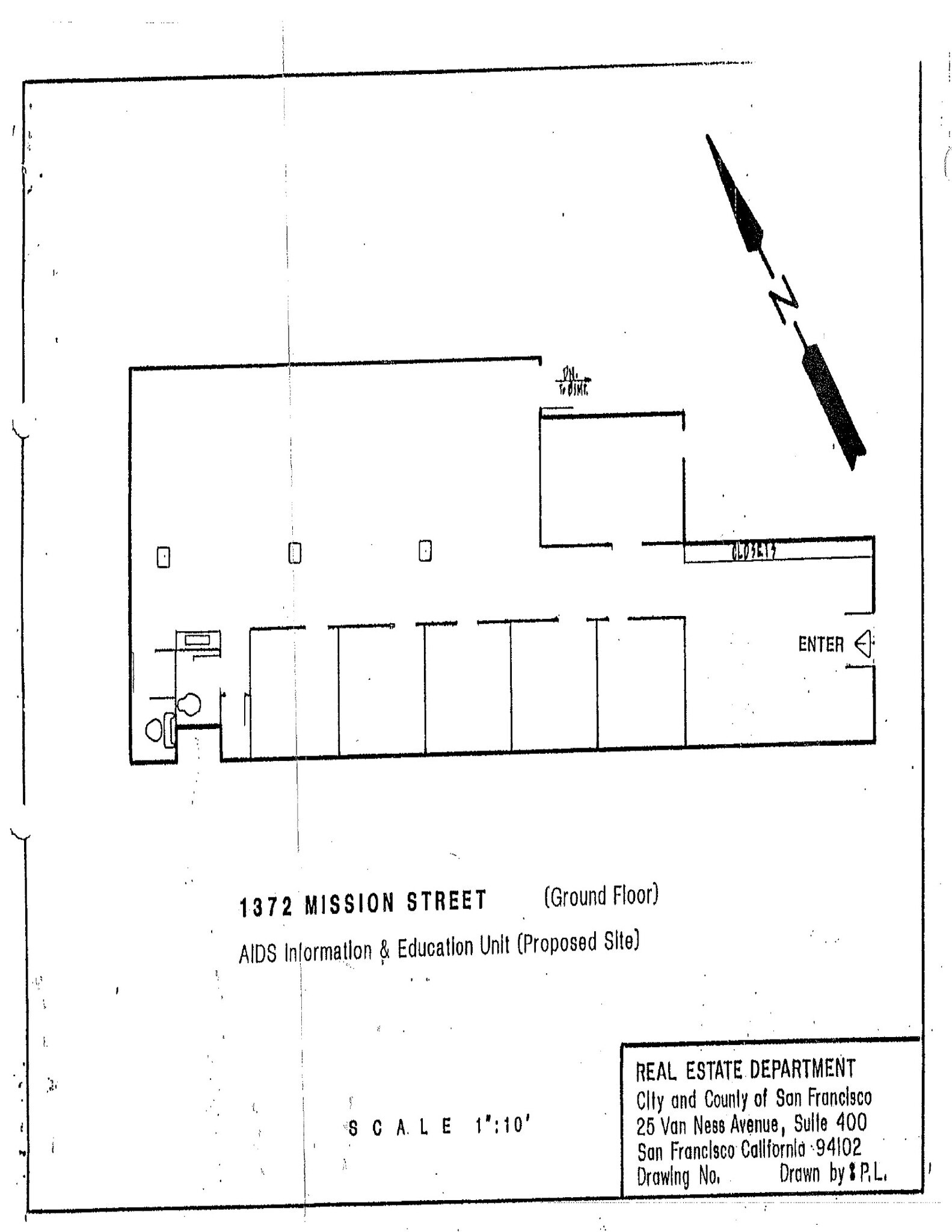 1370-1372 Mission St, San Francisco, CA à louer Plan d’étage– Image 1 sur 6