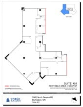 5500 N Service Rd, Burlington, ON à louer Plan de site– Image 1 sur 12