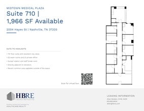 2004 Hayes St, Nashville, TN à louer Plan de site– Image 1 sur 1