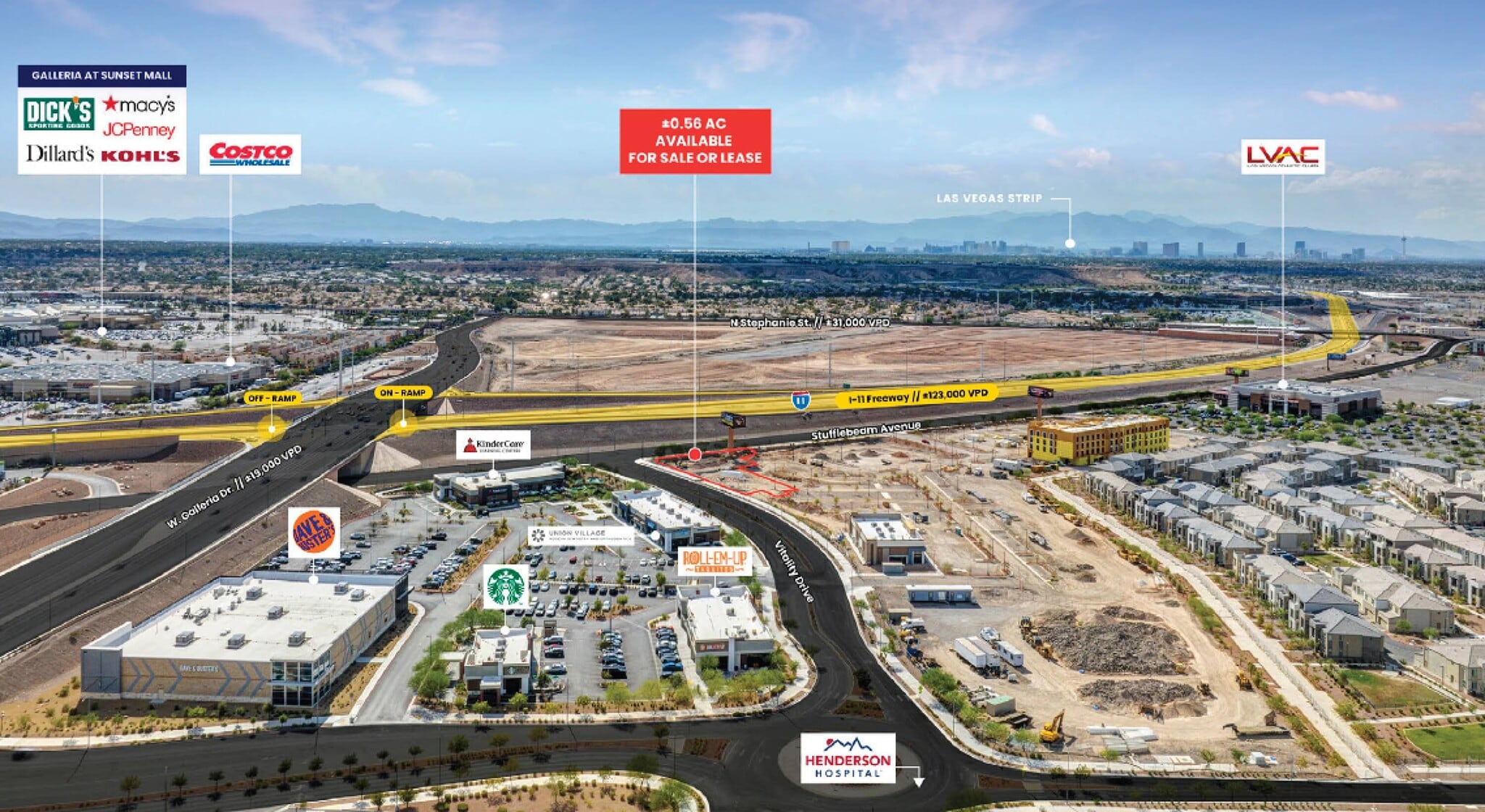 NEC Stufflebeam Ave. & Vitality Dr., Henderson, NV à louer Aérien– Image 1 sur 7