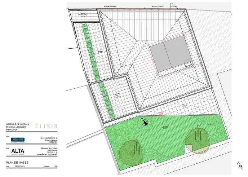 Bureau dans Lyon à louer Plan d’étage– Image 1 sur 9