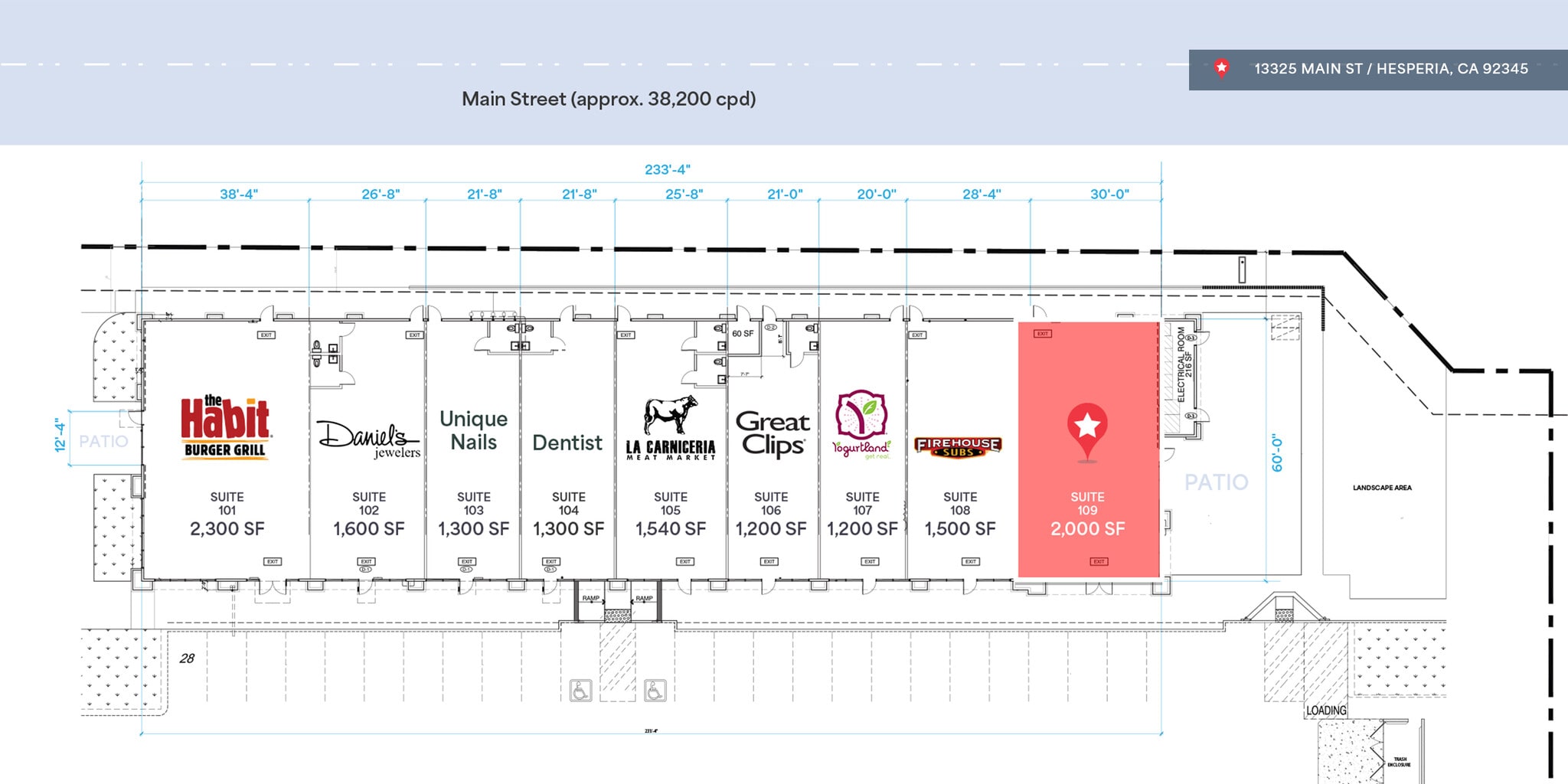 Escondido Ave, Hesperia, CA à louer Plan de site– Image 1 sur 1