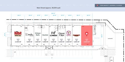 Escondido Ave, Hesperia, CA à louer Plan de site– Image 1 sur 1