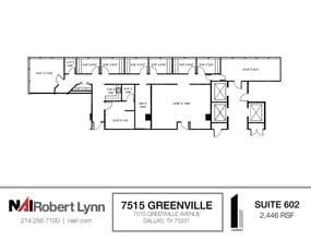 7515 Greenville Ave, Dallas, TX à louer Plan d’étage– Image 1 sur 1