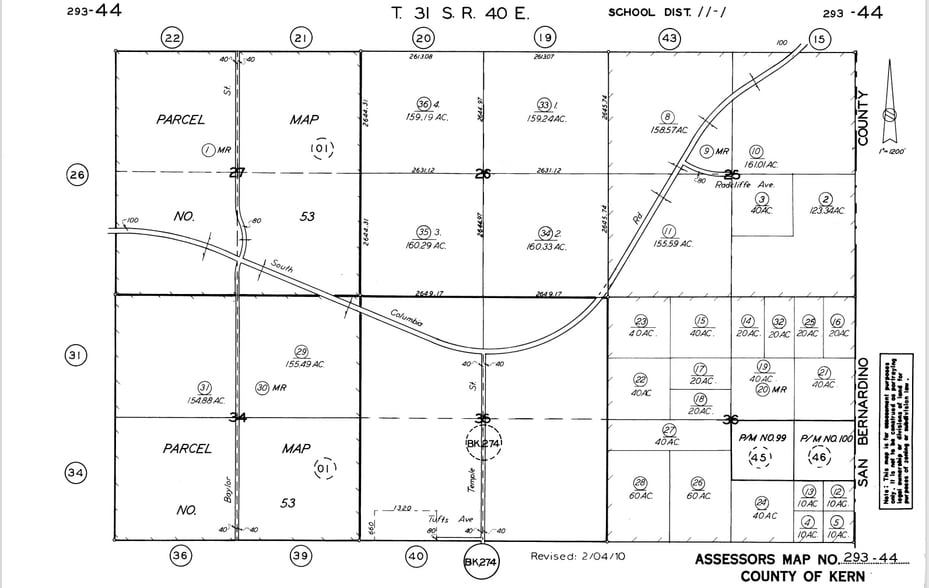 293-440-16-00-1, California City, CA à vendre - Plan cadastral – Image 2 sur 2