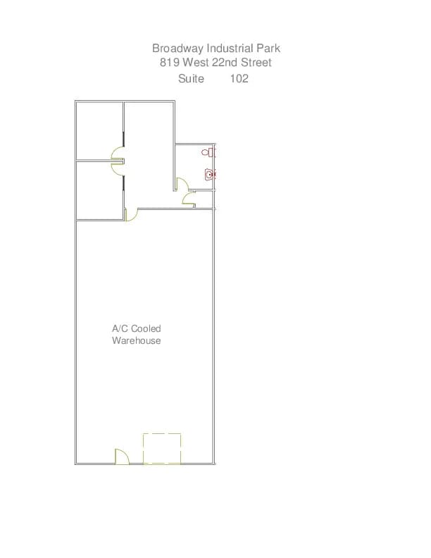 819 W 22nd St, Tempe, AZ à louer Plan d’étage– Image 1 sur 1